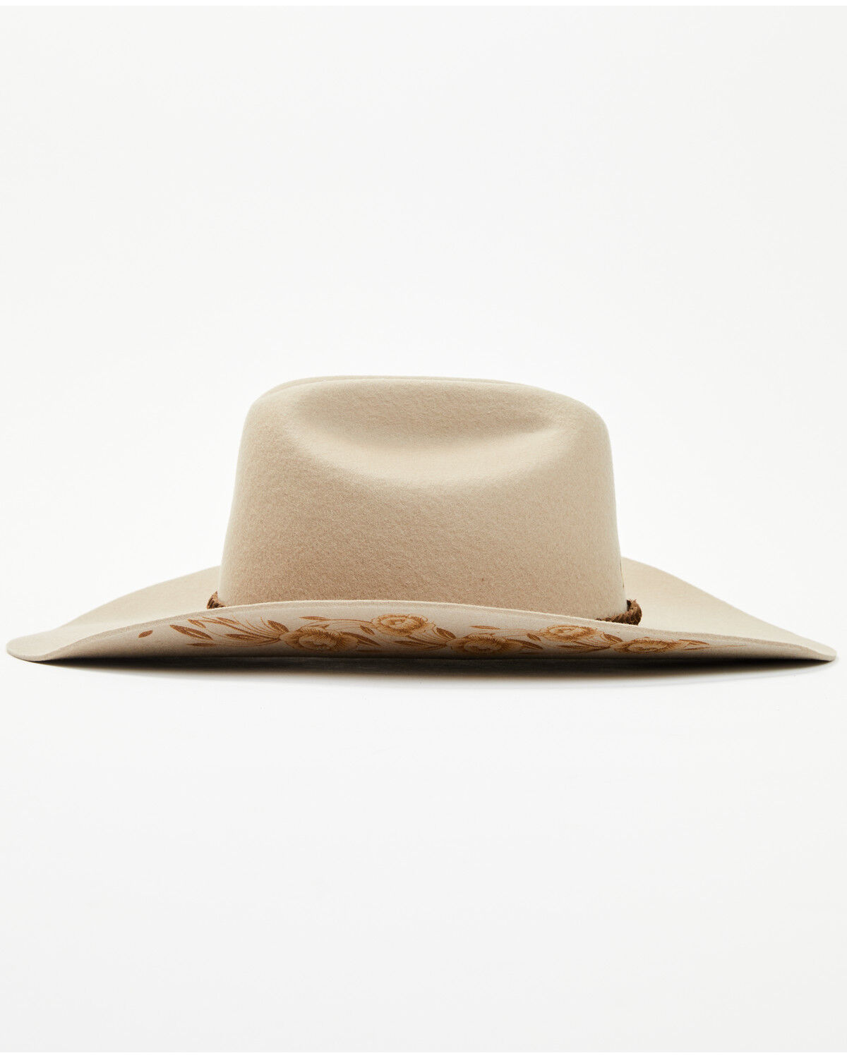 Wrangler Women's Floral Heat Debossed Felt Cowboy Hat