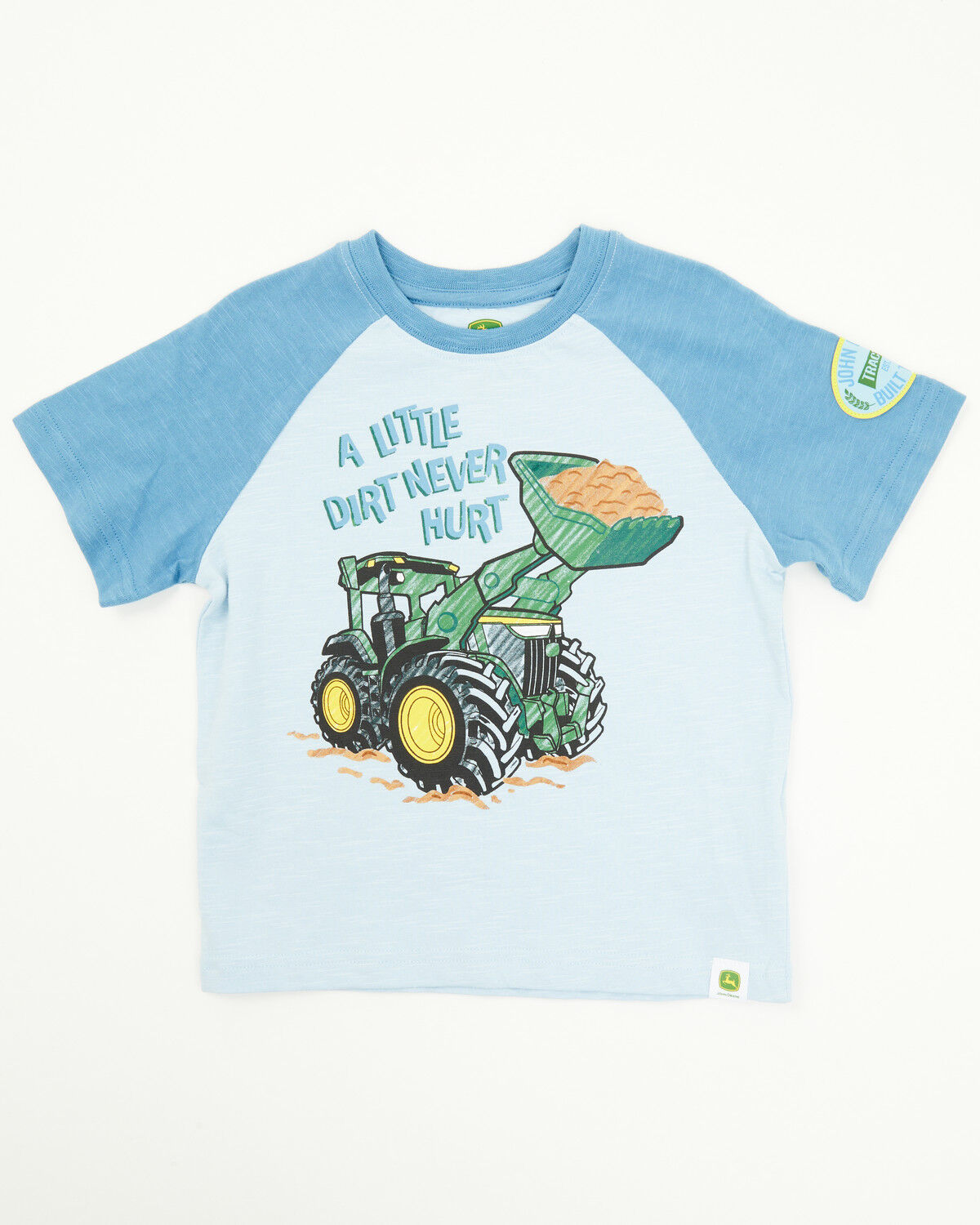 John Deere Boys' Dirt Dozer Short Sleeve Raglan T-Shirt