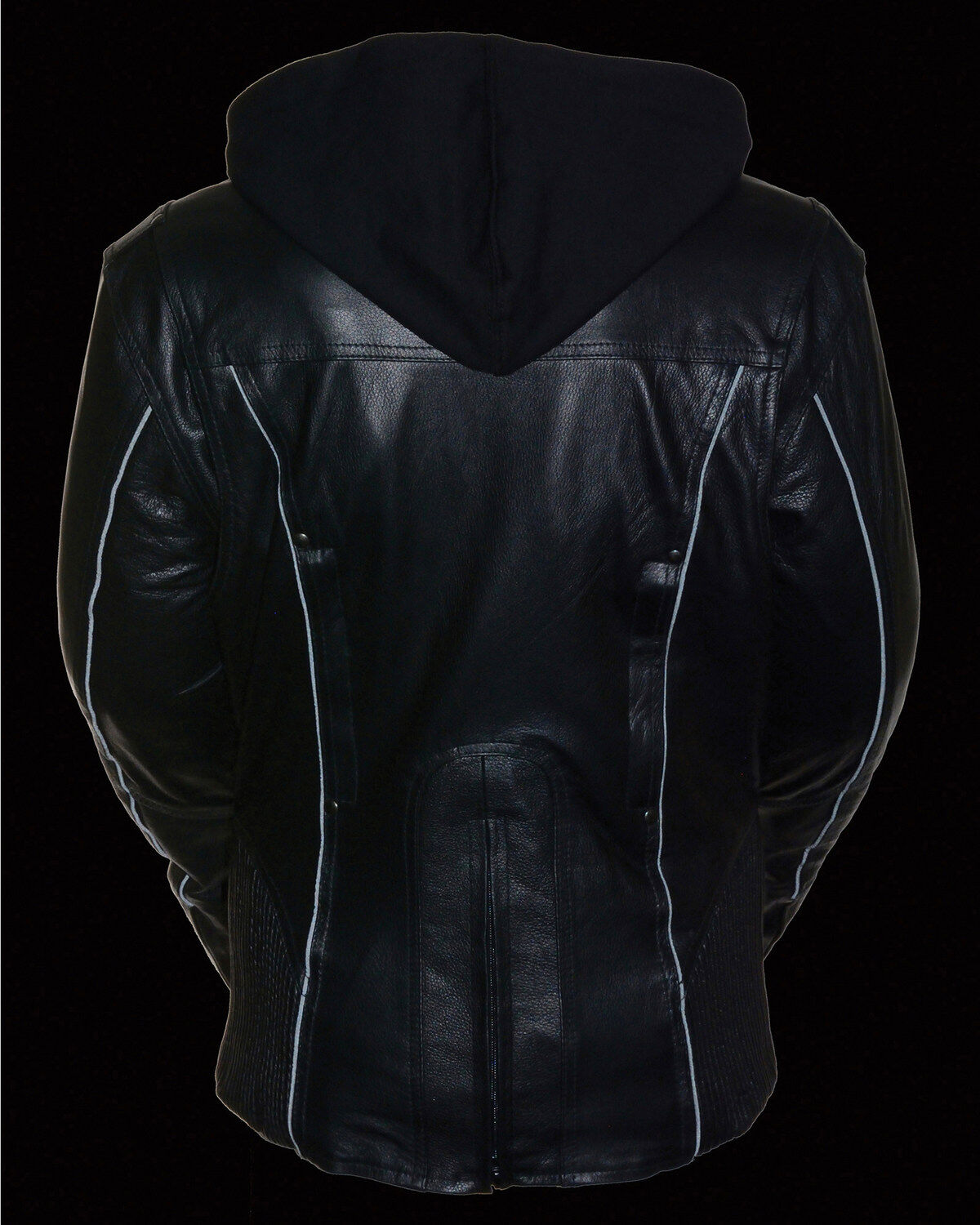 Milwaukee Leather Women's 3/4 Leather Jacket With Reflective Tribal Detail - 4X