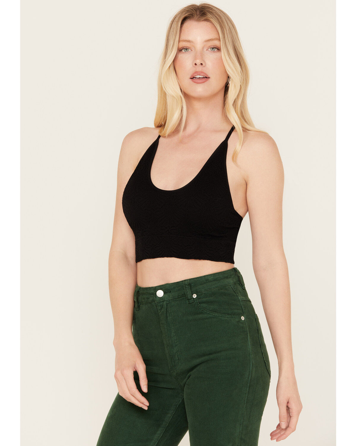 Fornia Women's Jacquard Print Sleeveless Brami