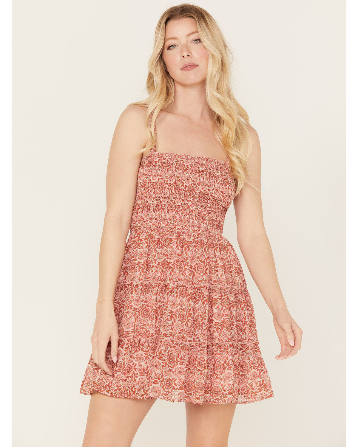 Trixxi Women's Floral Printed Mini Dress