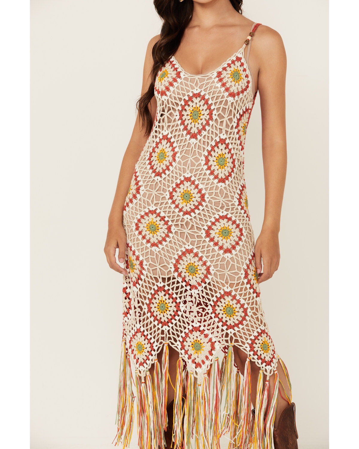 Miss Me Women's Crochet Mini Dress