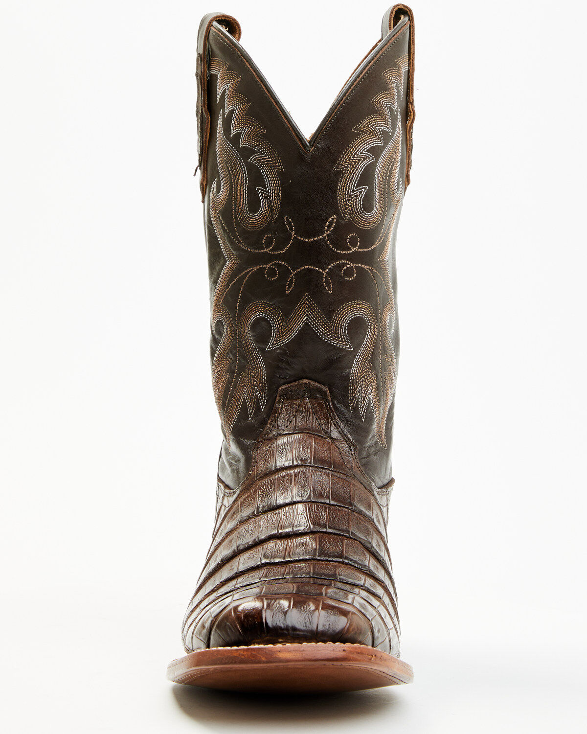 Cody James Men's Exotic Caiman Tail Skin Western Boots - Broad Square Toe