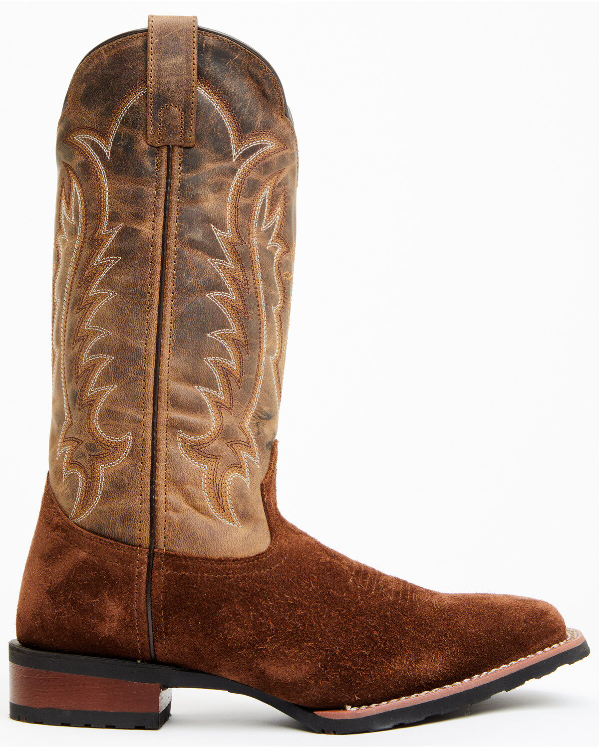 Laredo Men's Rigid Roughout Performance Western Boots - Broad Square Toe