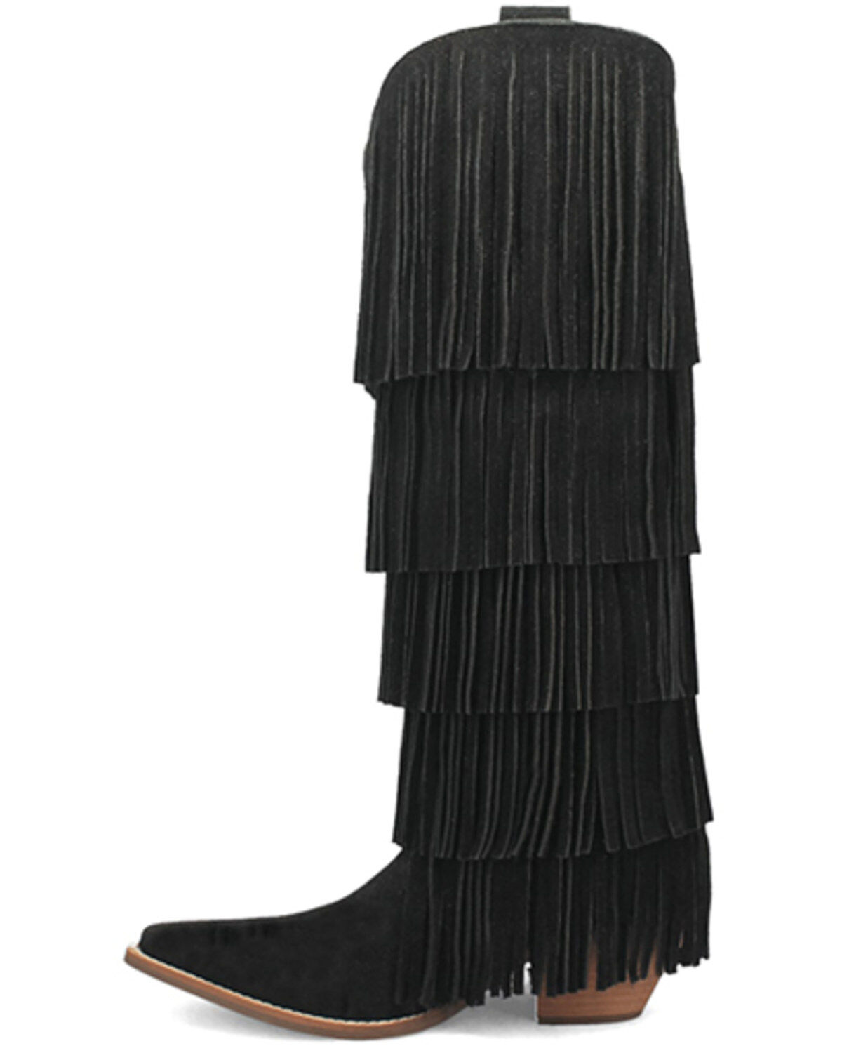 Dingo Women's Wild Child Suede Fringe Tall Western Boots - Snip Toe