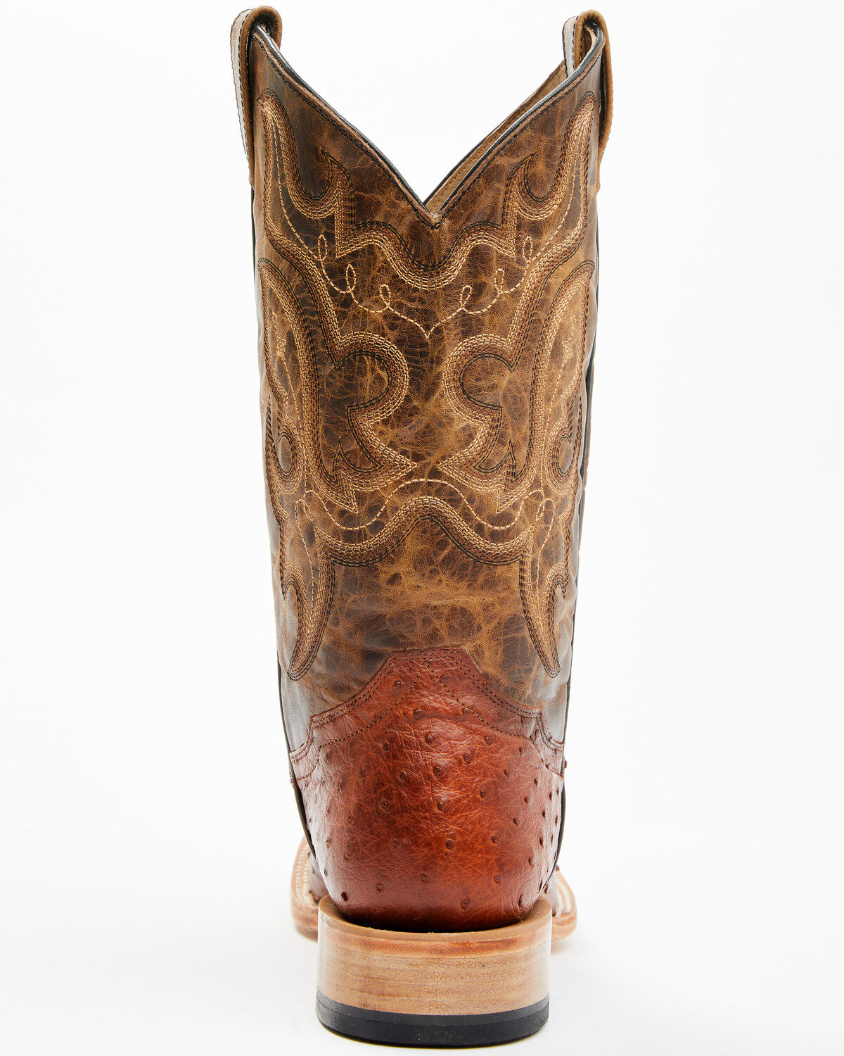 Cody James Men's Exotic Full Quill Ostrich Western Boots - Broad Square Toe
