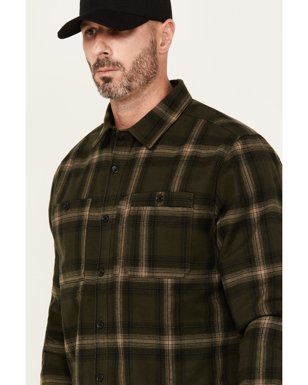 Lucky Brand Workwear Men's Hometown Plaid Print Long Sleeve Button-Down Flannel Shirt