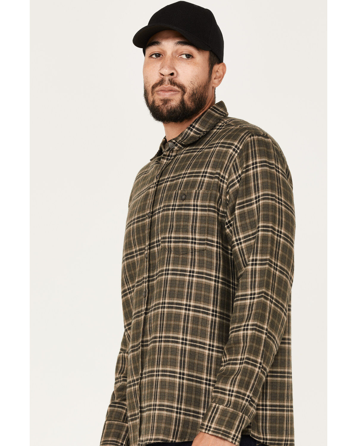 North River Men's Performance Plaid Print Long Sleeve Button Down Shirt