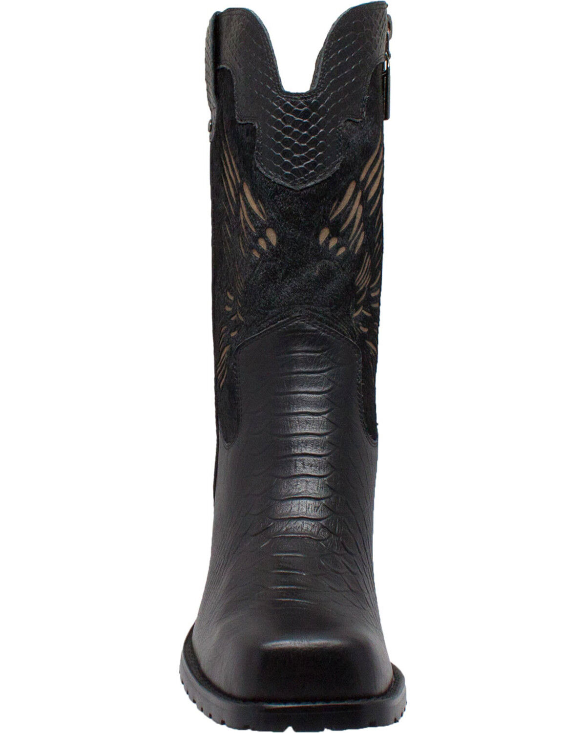 AdTec Women's 11" Laser Eagle Biker Boots