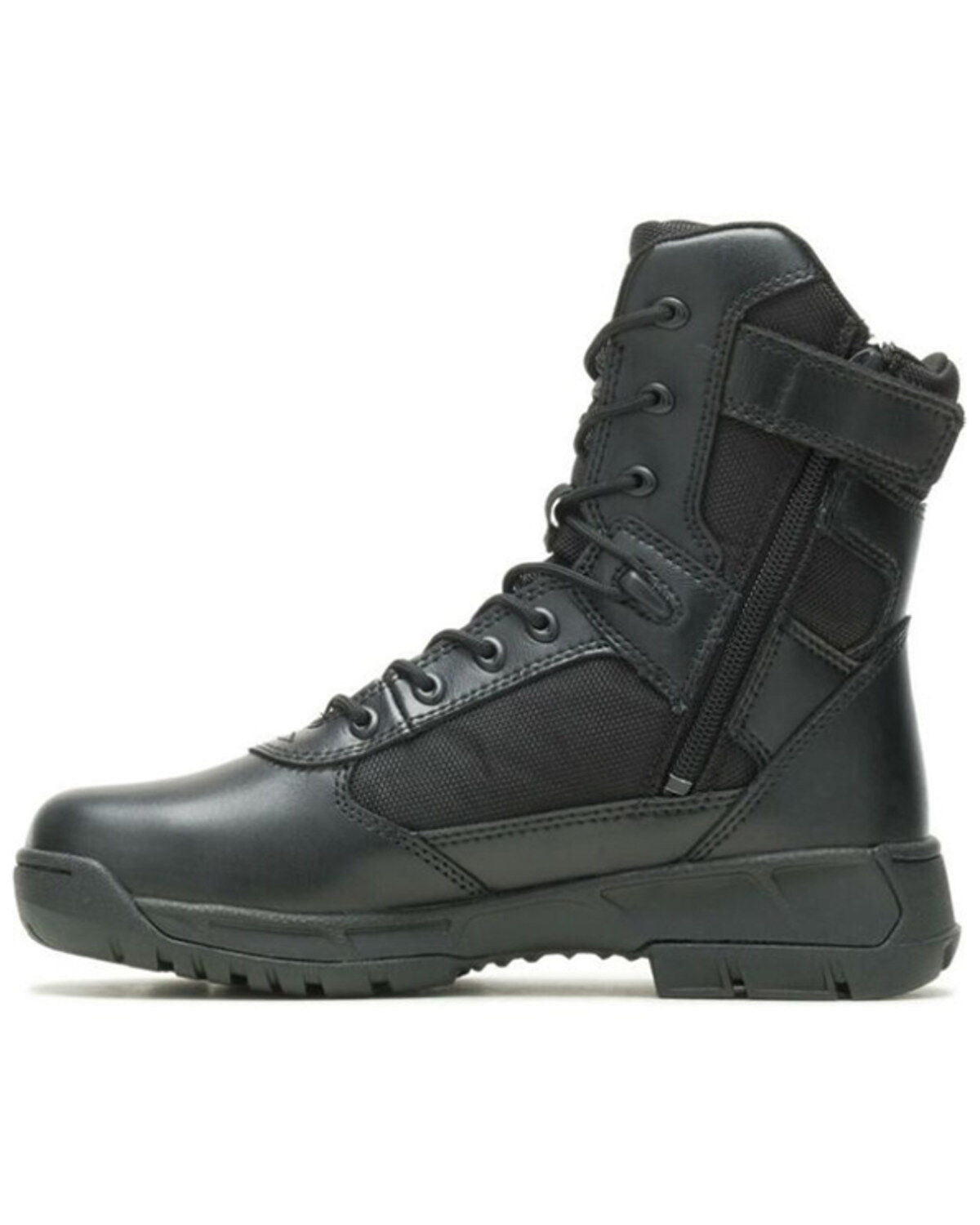 Bates Women's Tactical Sport 2 Tall Side Zip Lace-Up Work Boots - Round Toe