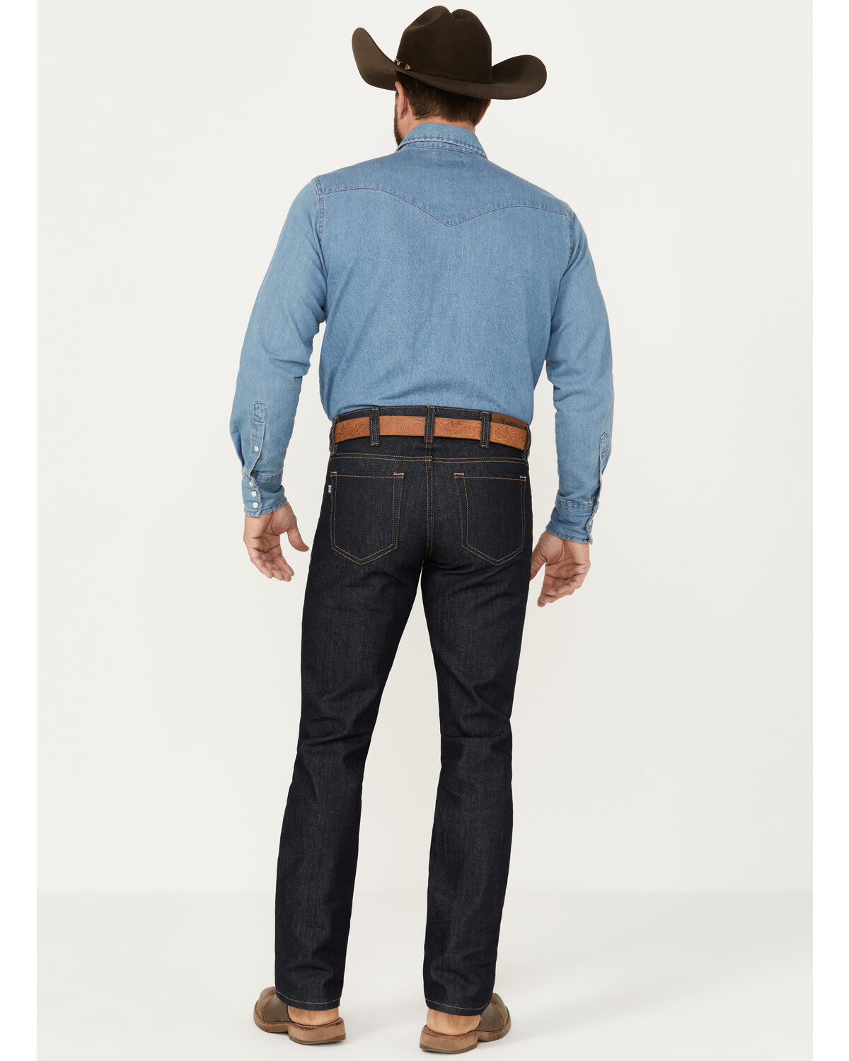 Justin Men's Classic Unwashed Slim Straight Stretch Denim Jeans