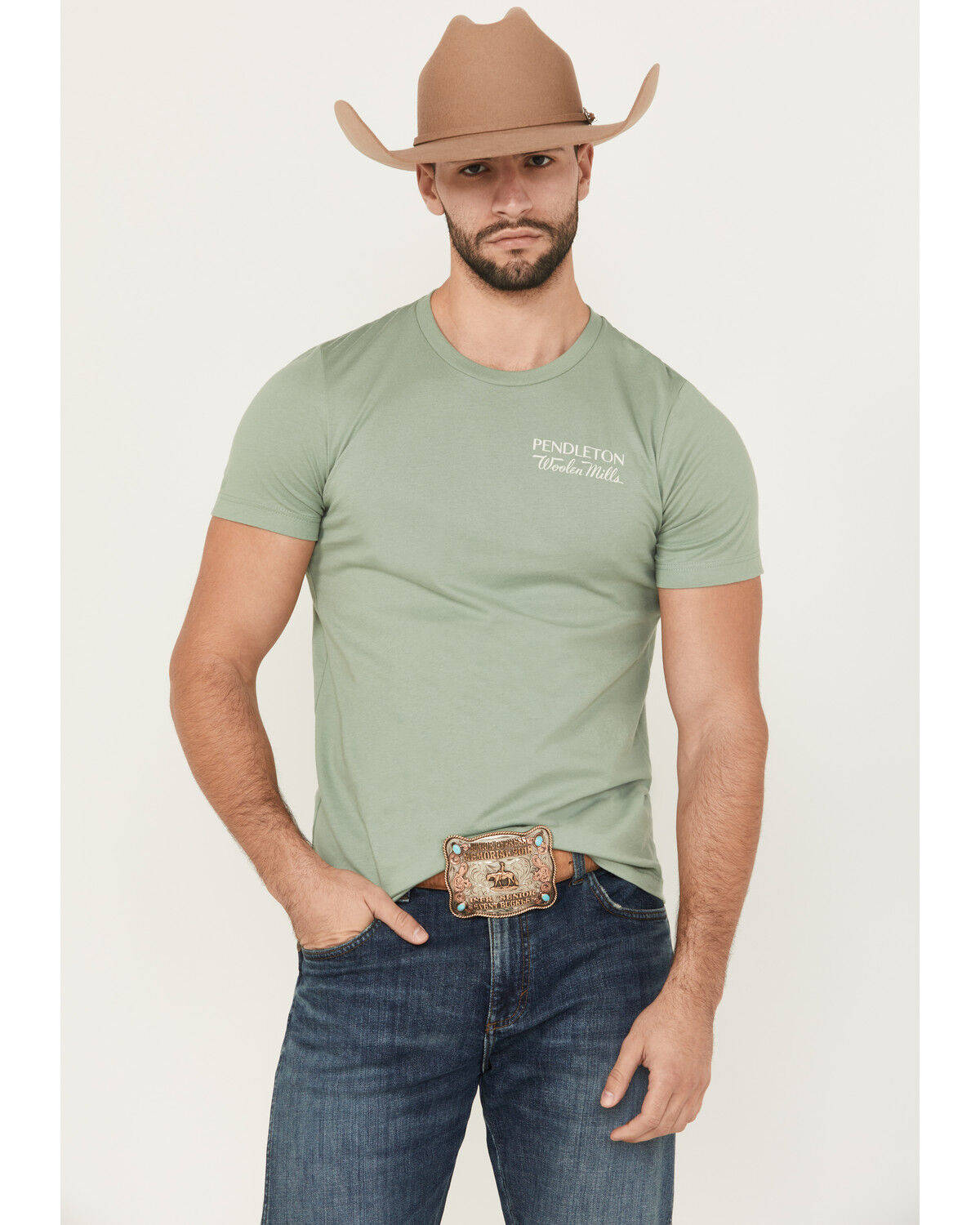 Pendleton Men's Geo Print Logo Short Sleeve Graphic T-Shirt