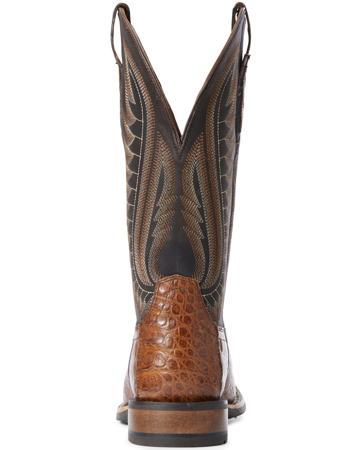 Ariat Men's Caramel Caiman Belly Western Boots - Broad Square Toe