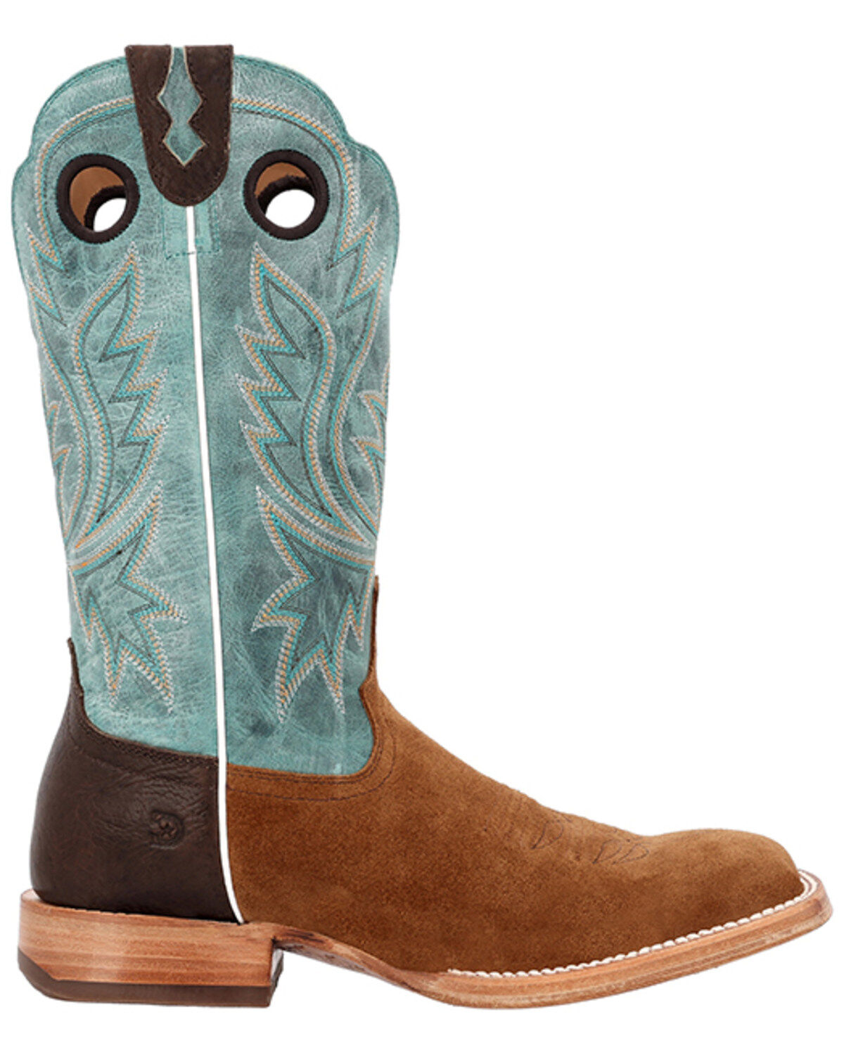 Durango Men's PRCA Collection Roughout Western Boots - Broad Square Toe