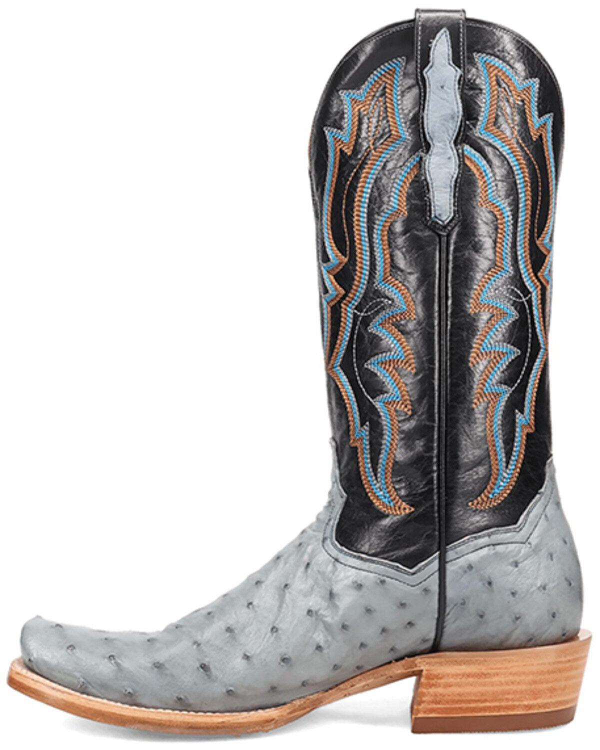 Dan Post Men's Brady Exotic Ostrich Western Boots - Square Toe