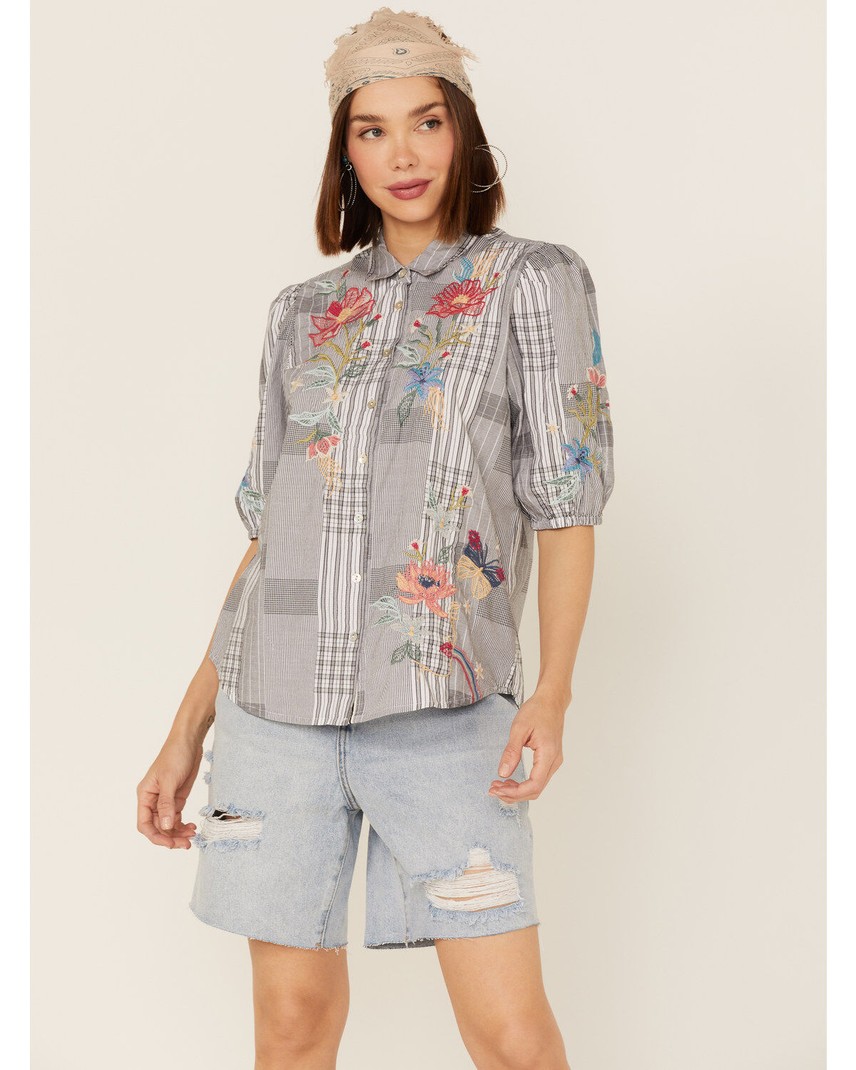 Johnny Was Women's Jordan Lisbon Floral Shirt