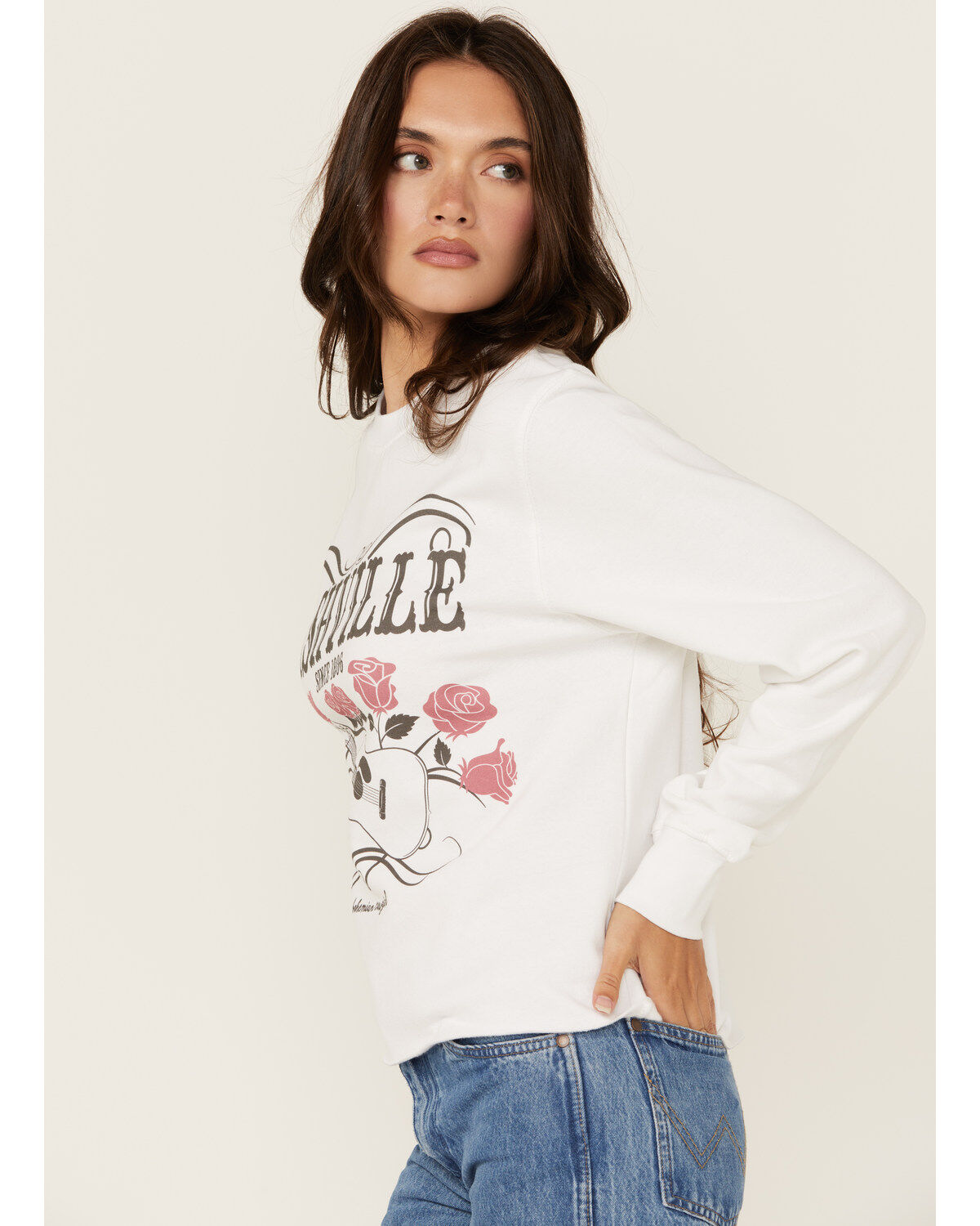 Bohemia Cowgirl Women's Nashville Short Sleeve Cropped Graphic Tee