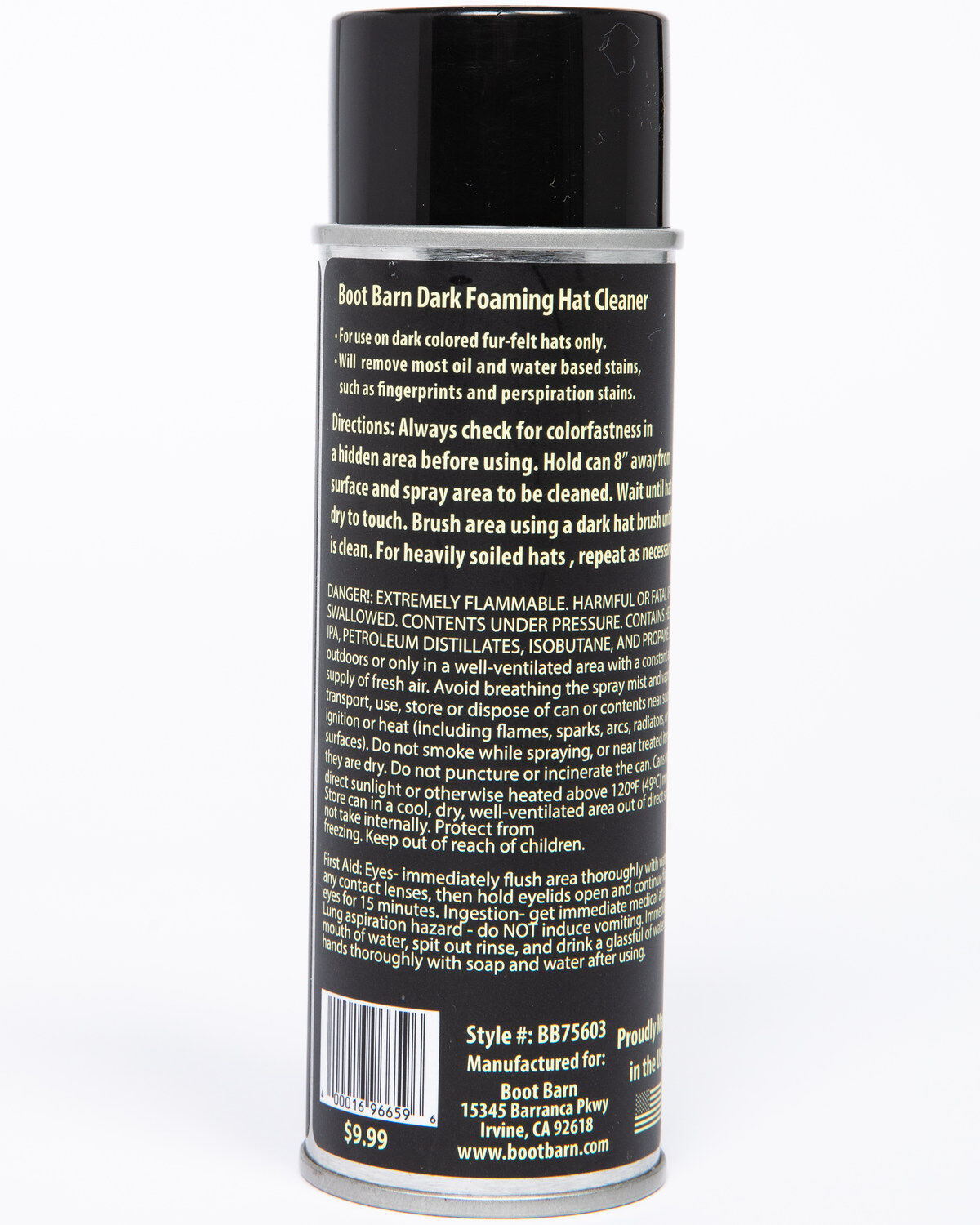 Boot Barn® Dark Foaming Fur Felt Hat Cleaner