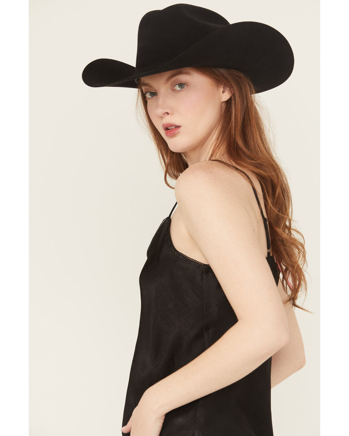 Originality Women's Solid Sleeveless Satin Cami