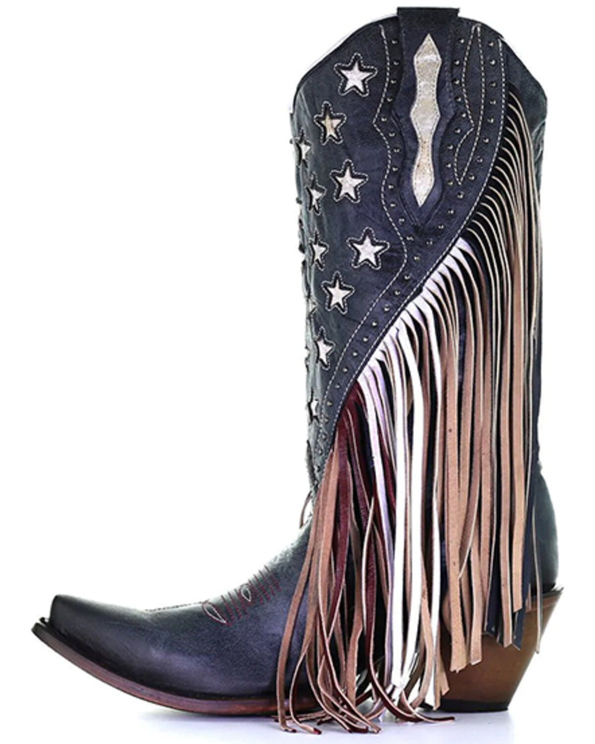 Corral Women's Lamb Stars Inlay & Studs Western Boots - Snip Toe