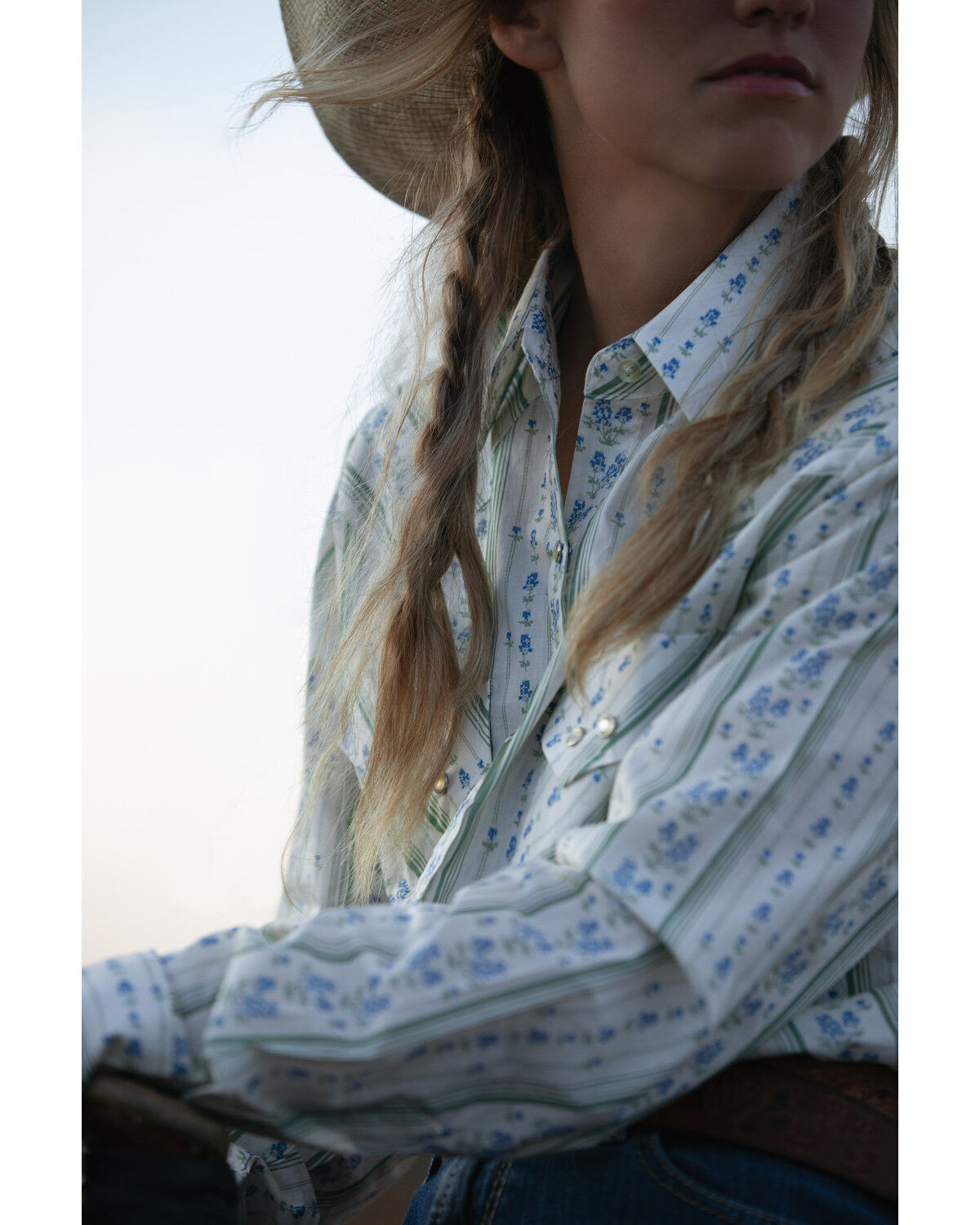 Cowboygirl by Jenna Paulette Women's Wallpaper Long Sleeve Pearl Snap Western Shirt