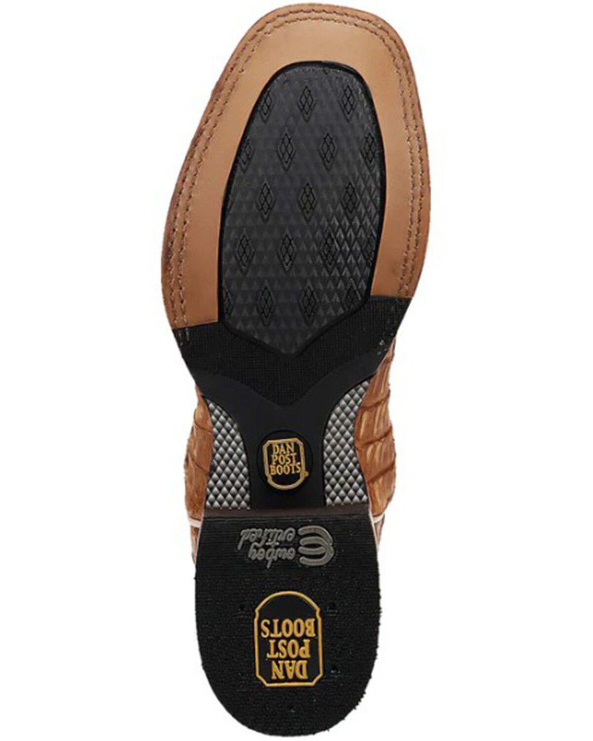 Dan Post Leon Exotic Caiman Western Boots - Broad Square Toe