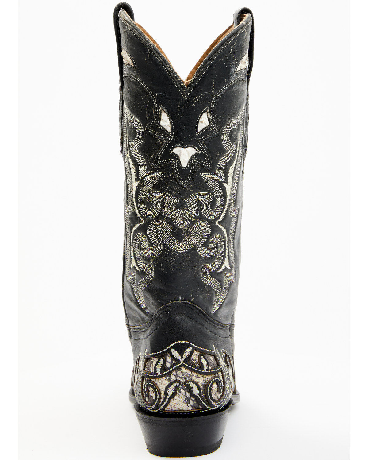 Corral Men's Exotic Python Skin Inlay Western Boots - Snip Toe