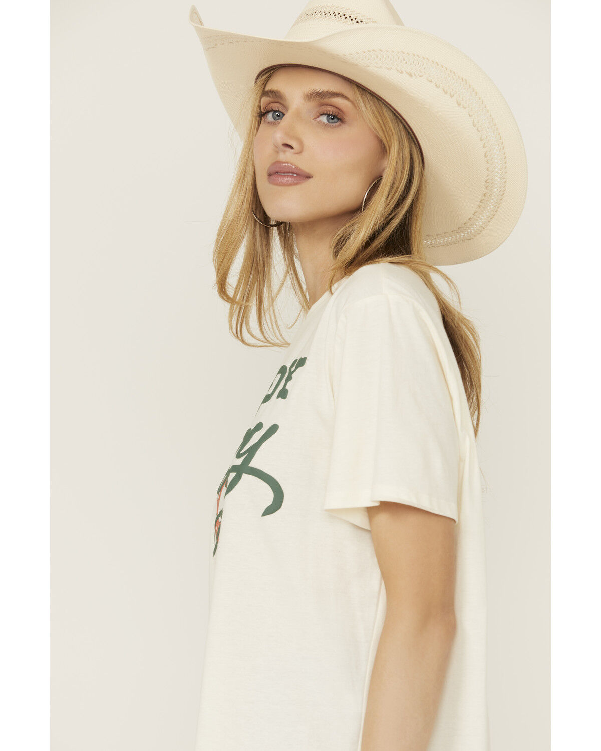 Blended Women's Howdy Cowboy Short Sleeve Graphic Tee