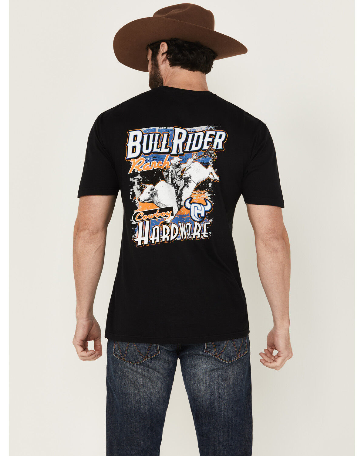 Cowboy Hardware Men's Boot Barn Exclusive Bull Rider Ranch Short Sleeve Graphic T-Shirt