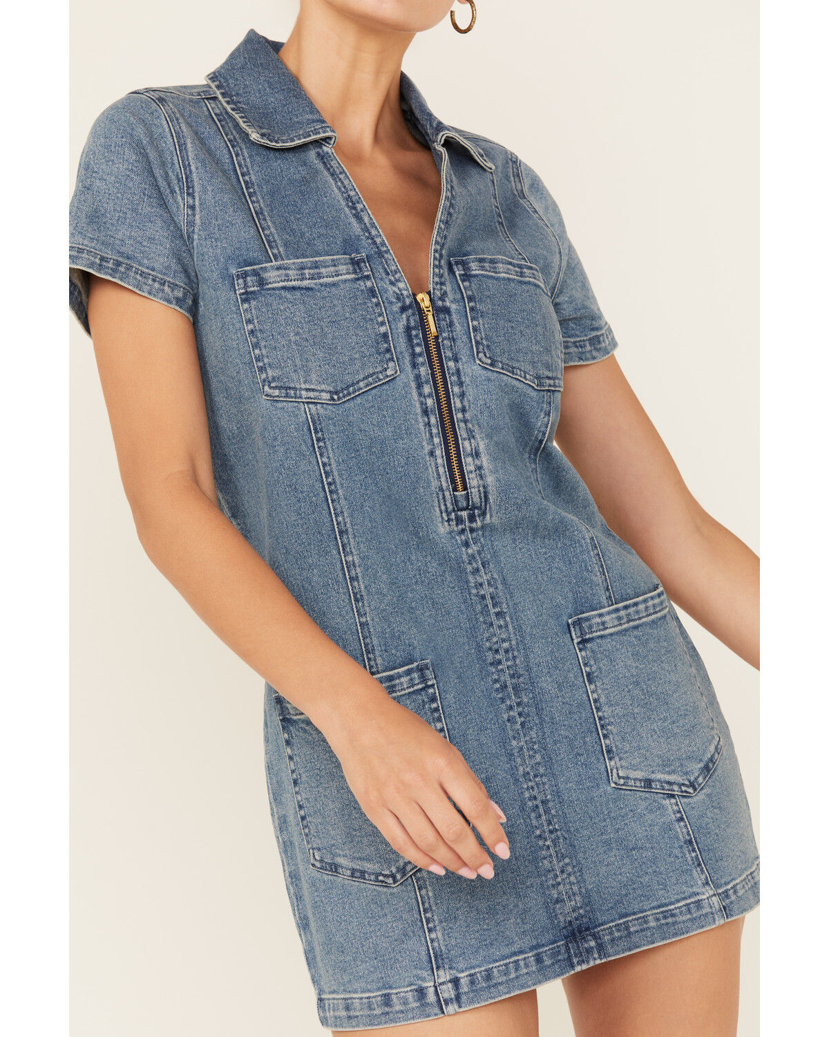 Show Me Your Mumu Women's Denim Mini Dress