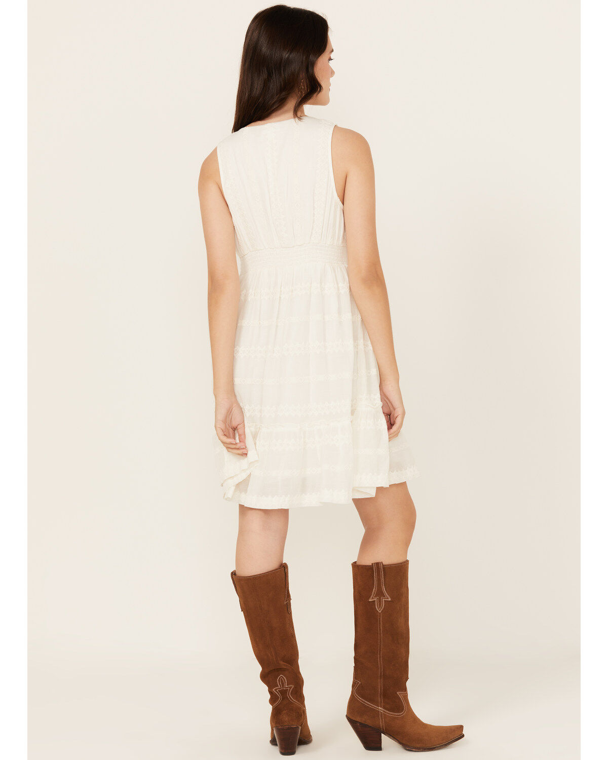 Shyanne Women's Embroidered Sleeveless Mini Dress