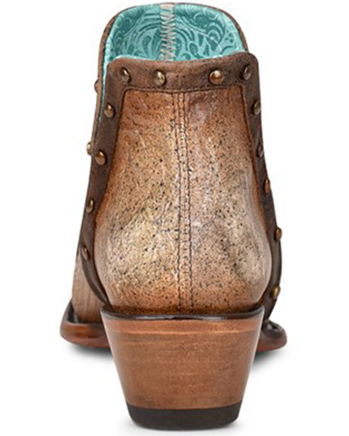 Corral Women's Overlay and Studded Fashion Booties - Round Toe