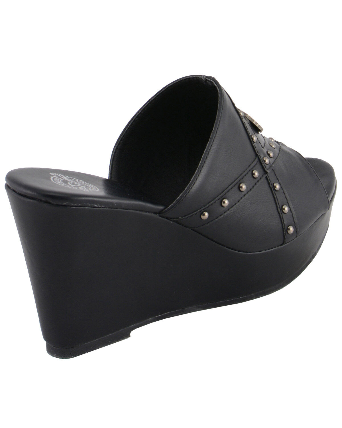 Milwaukee Leather Women's Crossover Open Toe Wedge Sandals