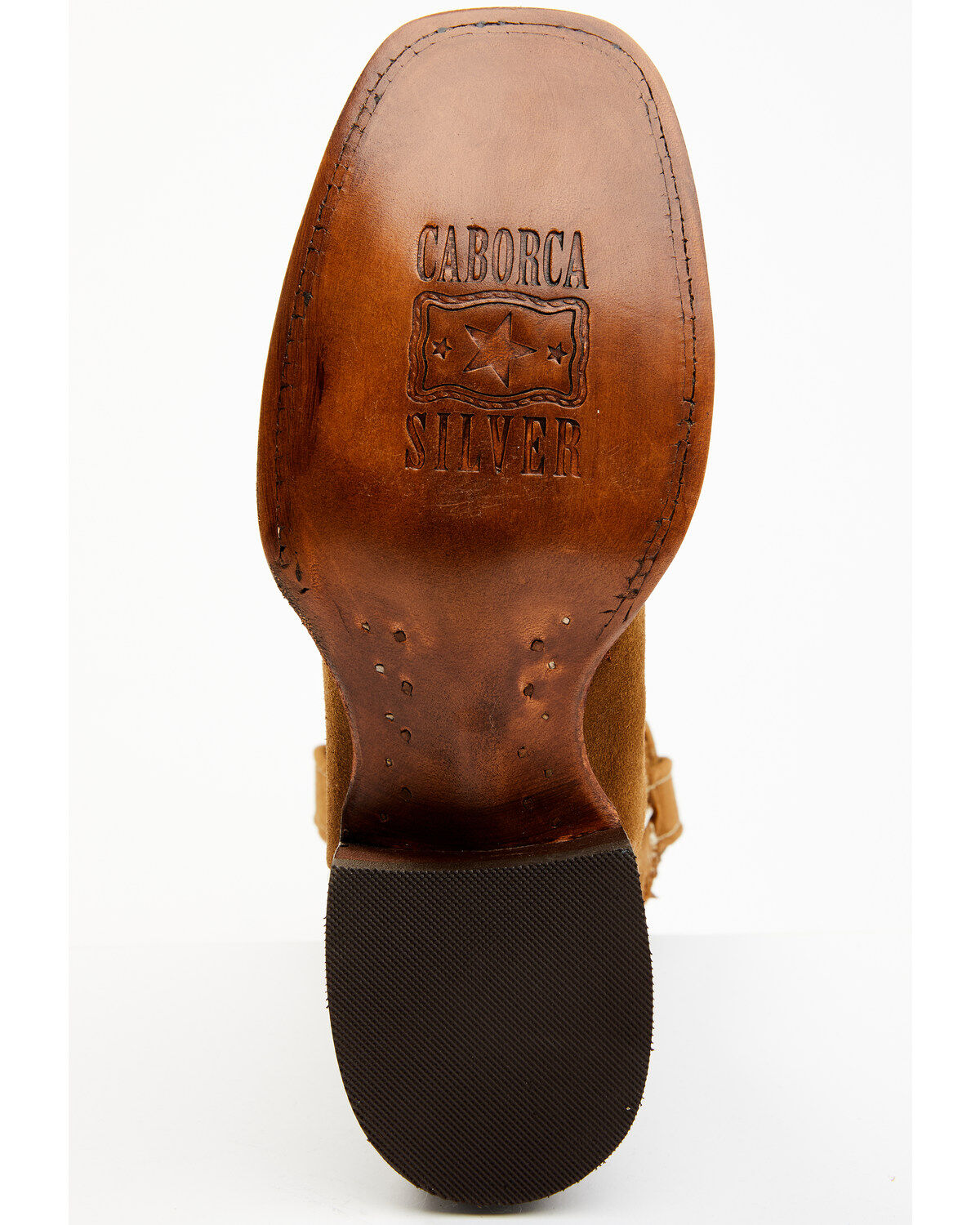 Caborca Silver Women's Maisie Star And Hearts Inlay Western Boots - Broad Square Toe