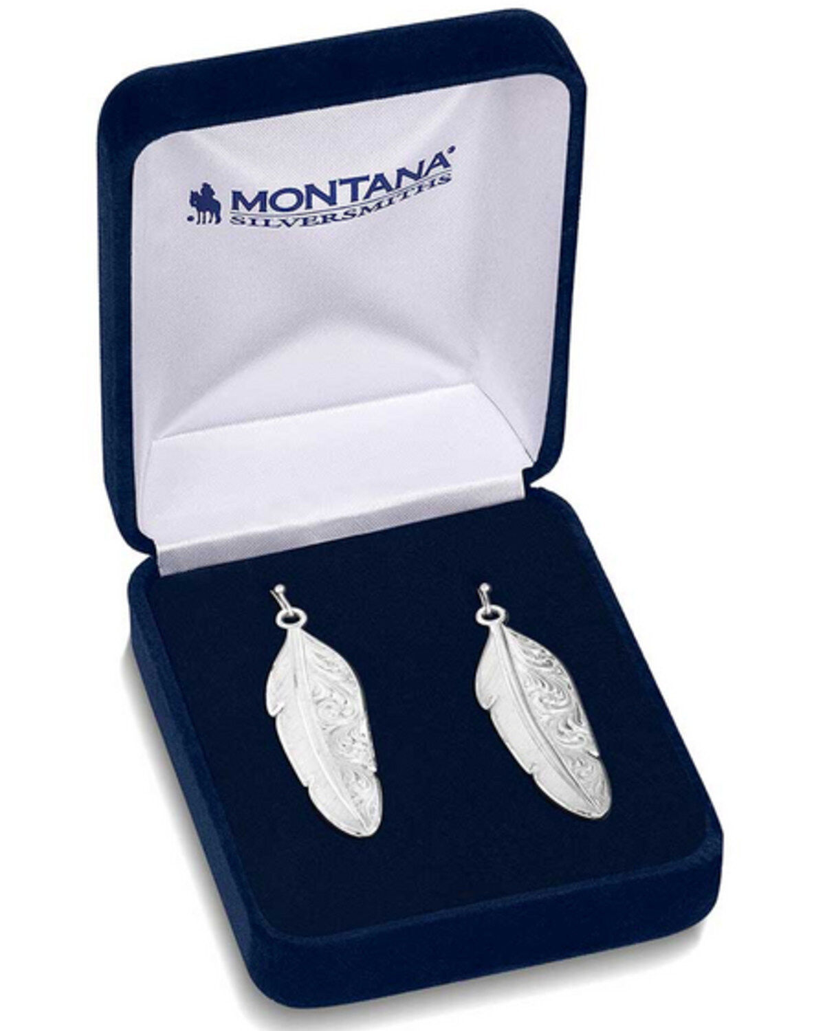 Montana Silversmiths Women's Love You More Feather Earrings