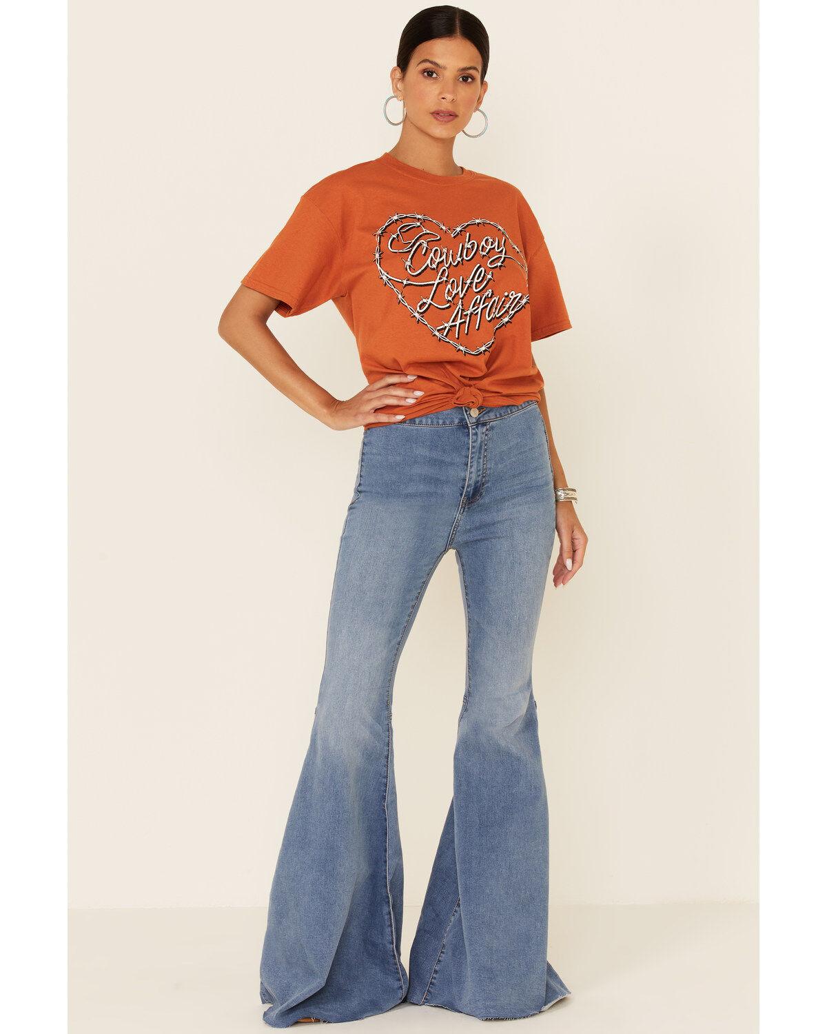 American Highway Women's Cowboy Love Affair Graphic Short Sleeve Tee