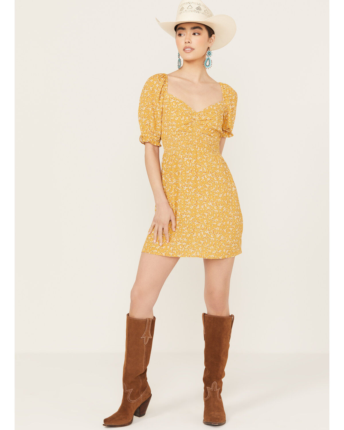 Beyond The Radar Women's Floral Print Mini Dress