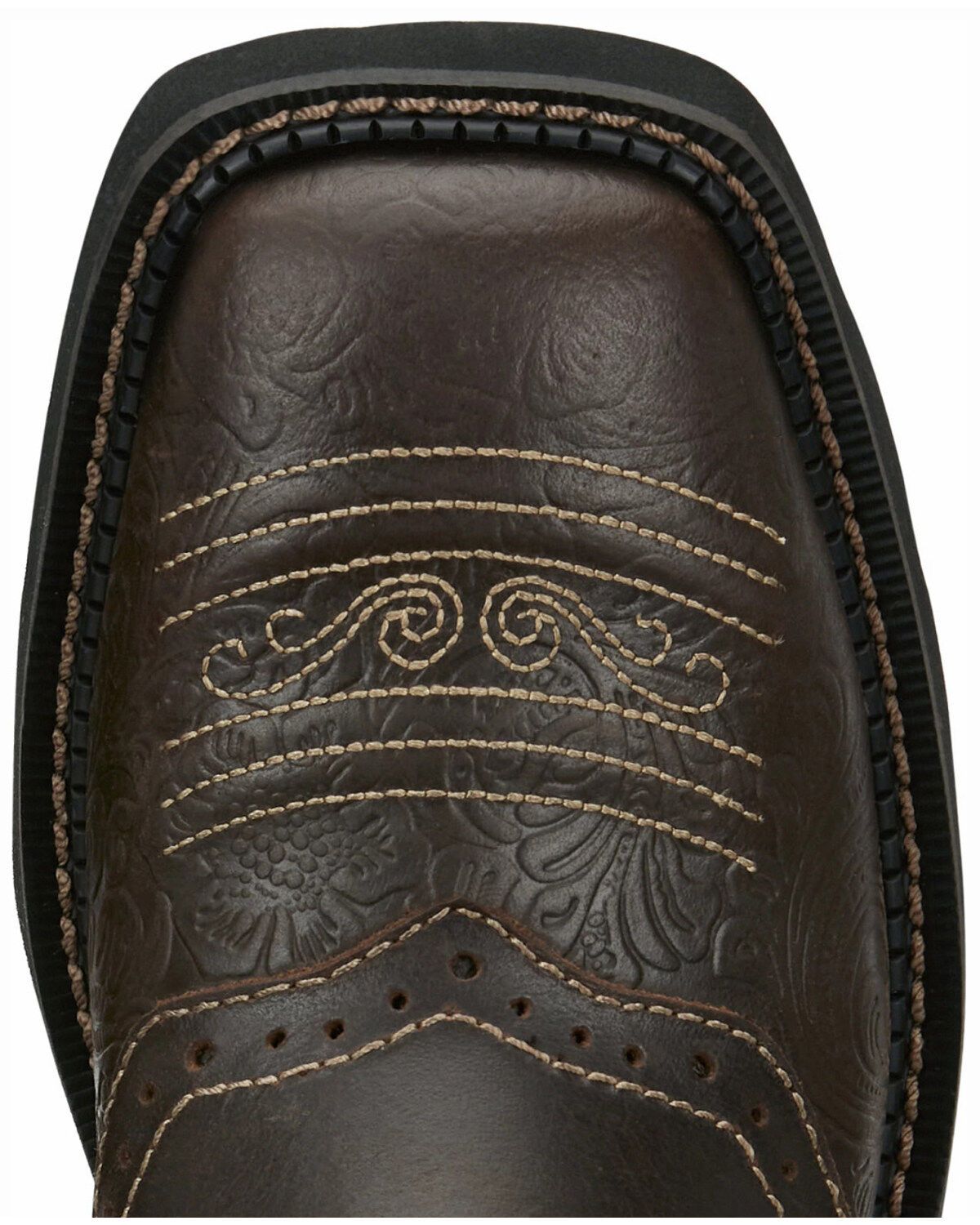 Justin Women's Mandra Brown Western Boots - Square Toe