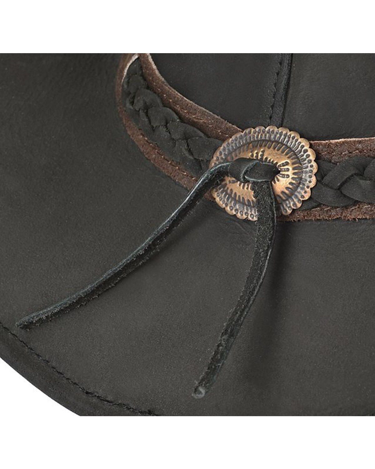Outback Trading Co. Wagga Wagga UPF 50 Sun Protection Leather Hat