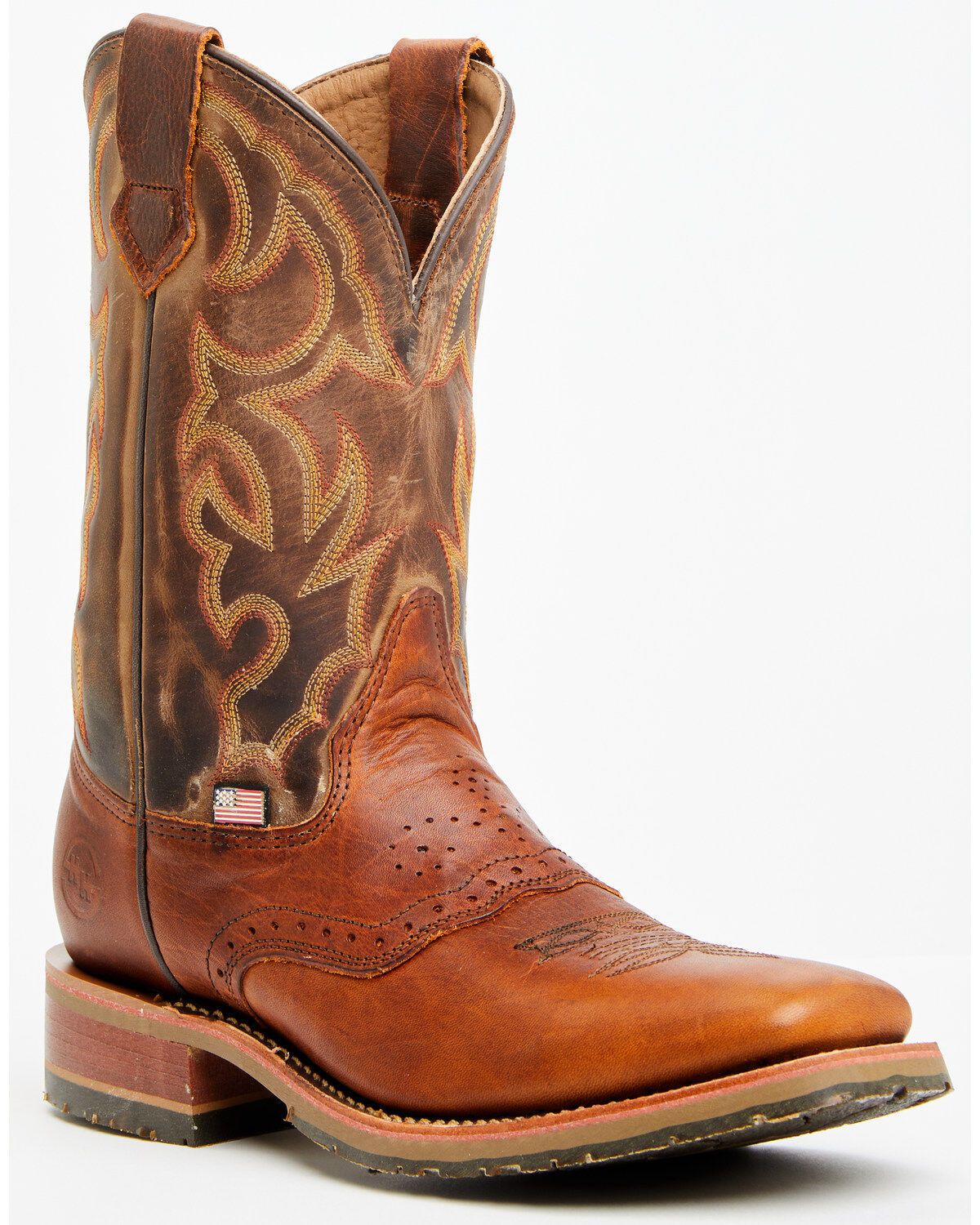 Double H Men's Boot Barn Exclusive 11" Domestic I.C.E® Saddle Vamp Performance Western Boots - Broad Square Toe