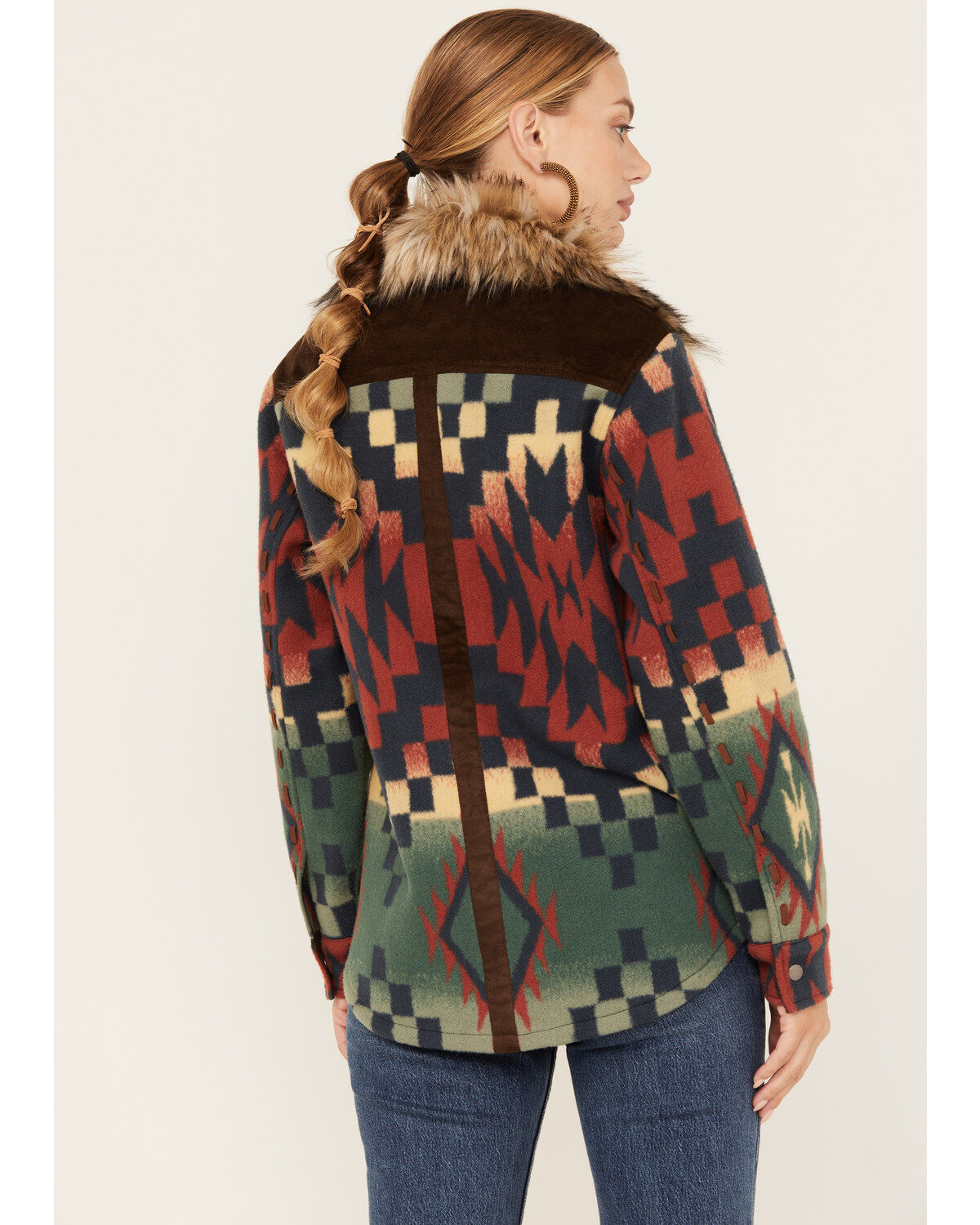 Tasha Polizzi Women's Southwestern Print Blanket Blue Ridge Jacket