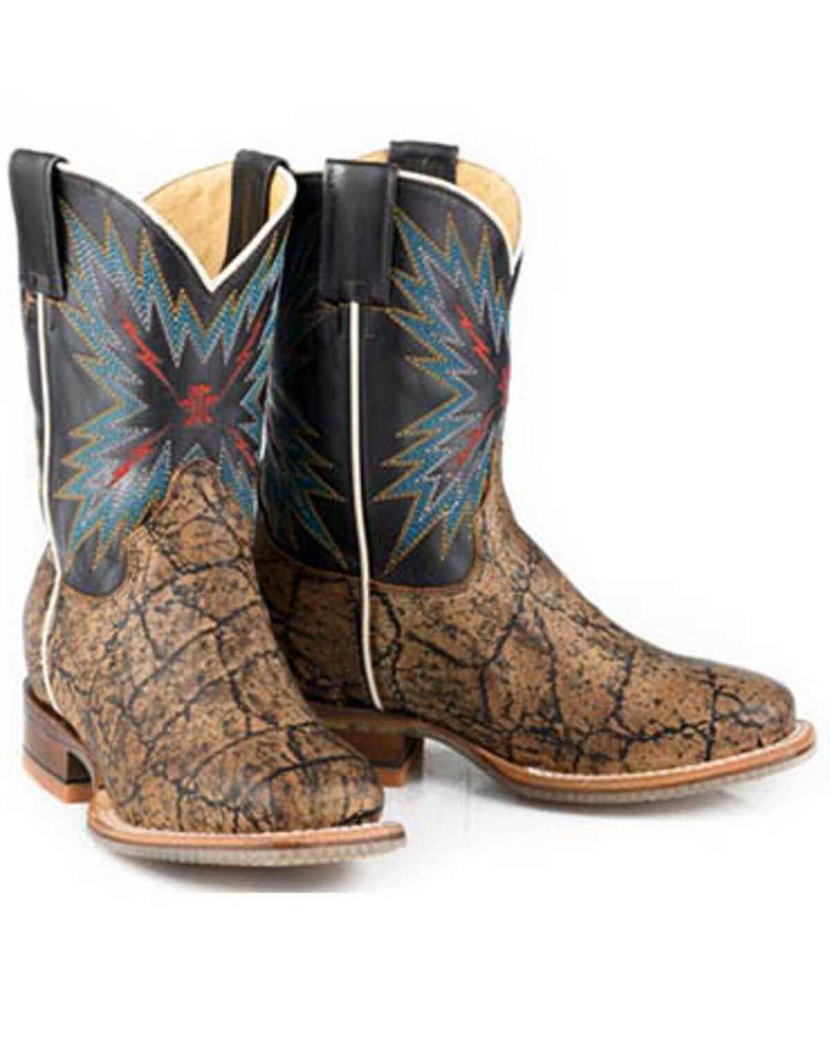 Tin Haul Boys' Elephants Never Forget Western Boots - Broad Square Toe