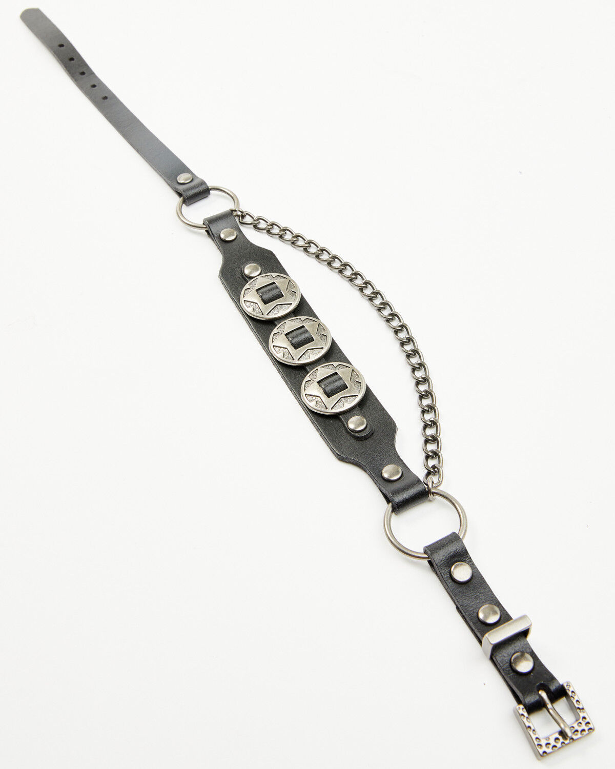 Shyanne Women's Leather and Concho Boot Bracelet