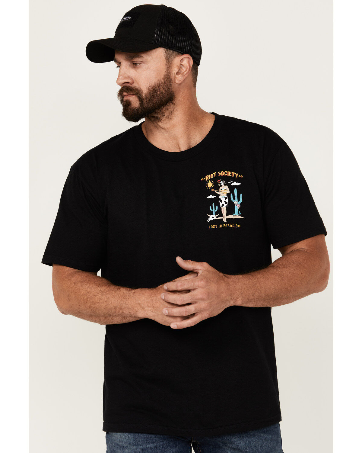 Riot Society Men's Boot Barn Exclusive Lost in Paradise Short Sleeve Graphic T-Shirt