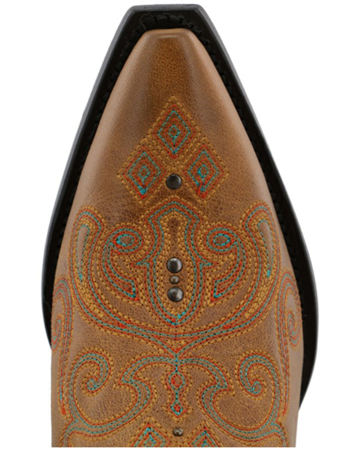 Black Star Women's CellSole Studded Leather Western Boots - Snip Toe