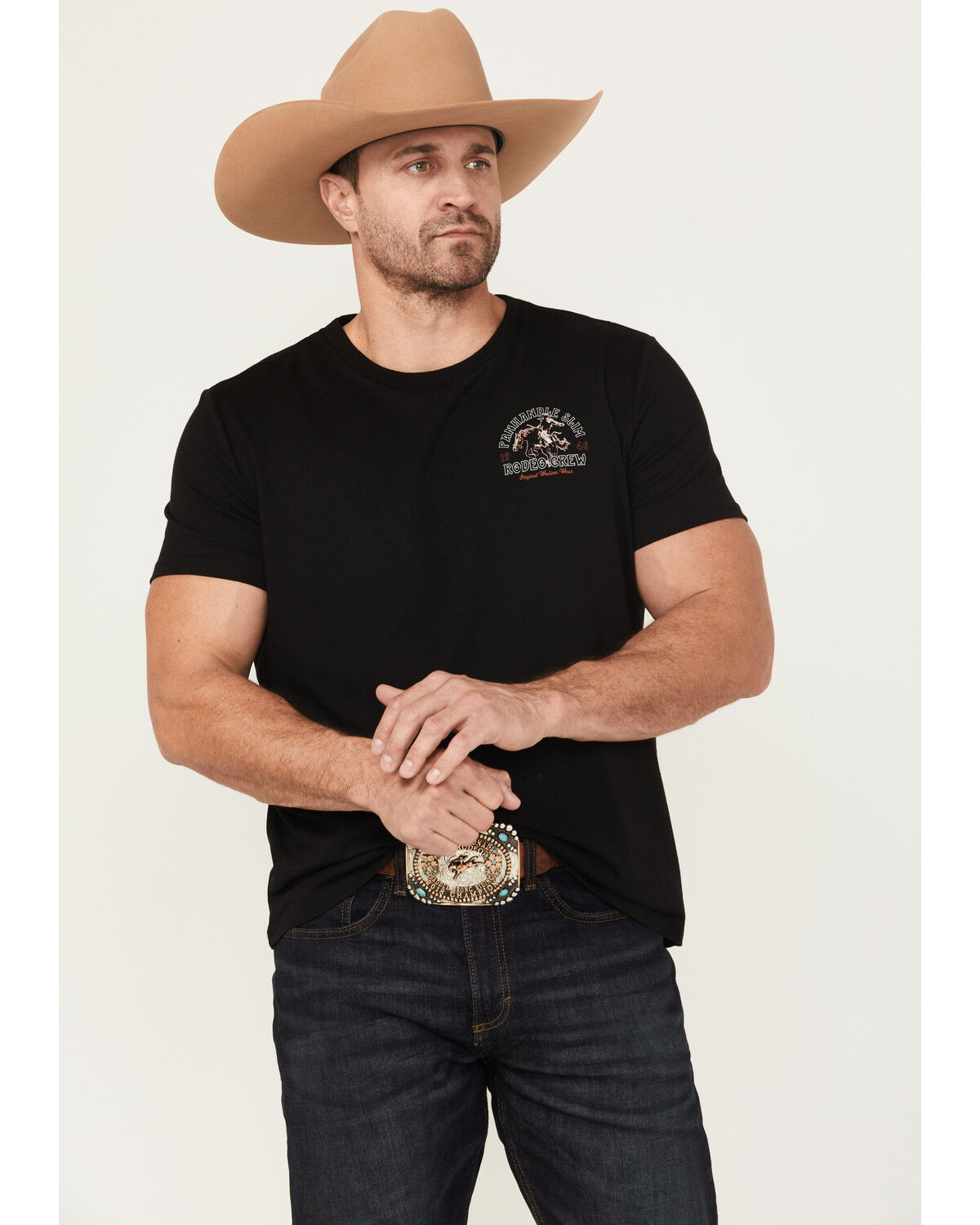 Panhandle Slim Men's Cowboy Short Sleeve Graphic T-Shirt