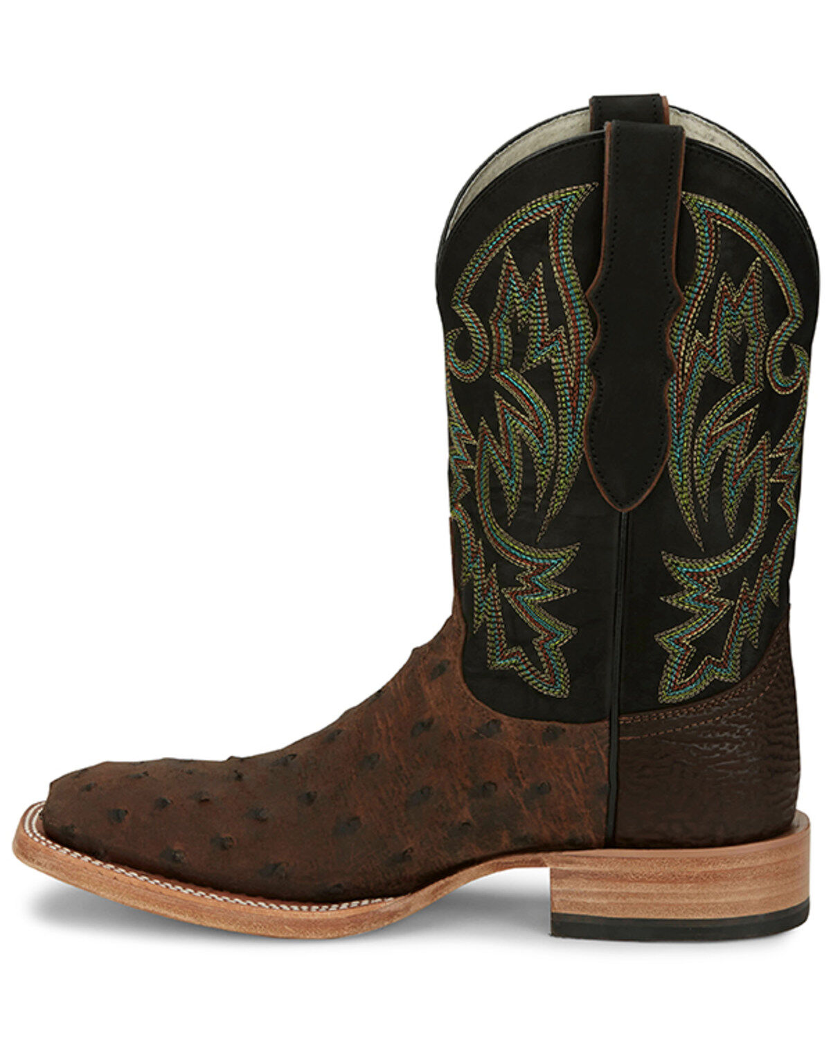 Justin Men's King Kango Exotic Full Quill Ostrich Western Boots - Broad Square Toe