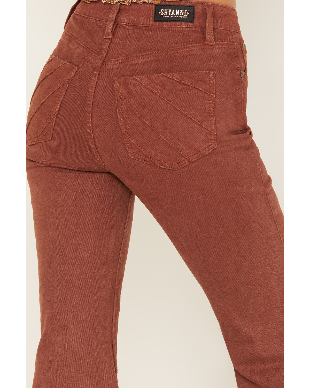 Shyanne Women's High Rise Tulip Hem Super Flare Jeans