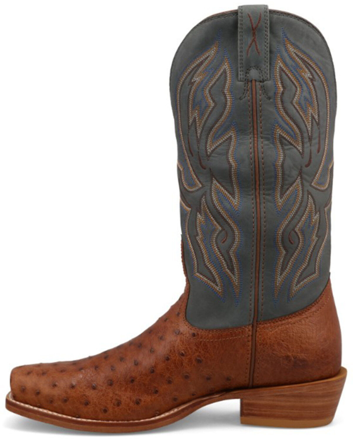 Twisted X Men's 13" Exotic Full Quill Ostrich Western Boots - Square Toe