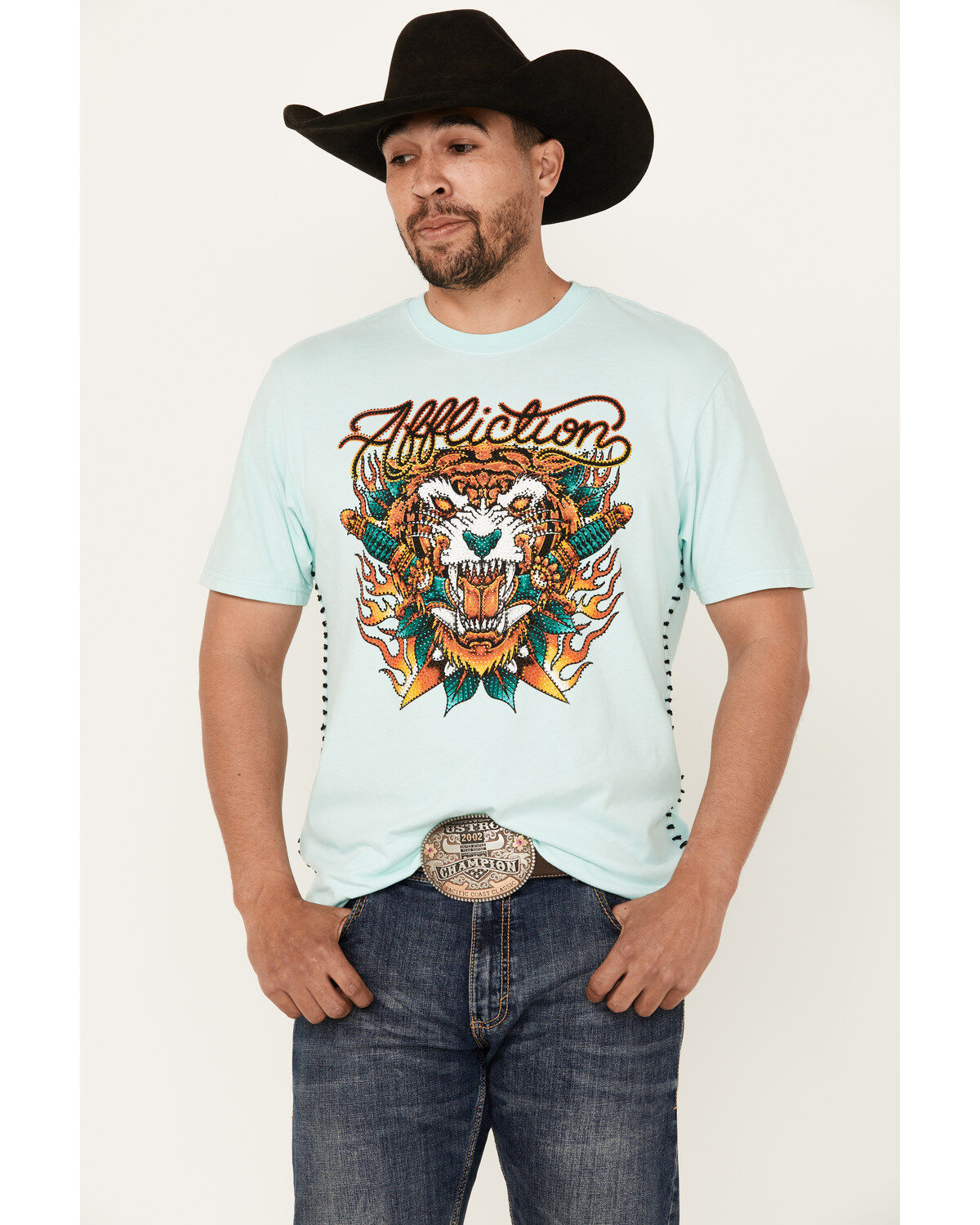 Affliction Men's Nightstalk Short Sleeve Graphic T-Shirt